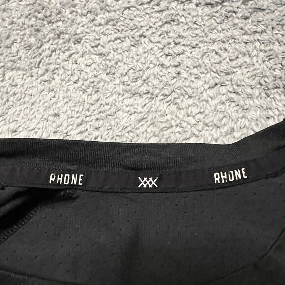 Rhone Shirt Mens Medium ? Black Performance Long Sleeve Crew - Picture 7 of 7